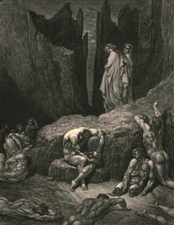 Wherefore doth fasten yet thy sight below amongst the maimed and miserable shades