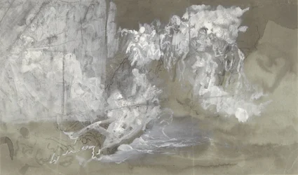 Cloud with Floating Figures
