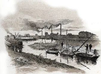Ivry-sur-Seine, Timber Rafting on the Seine River