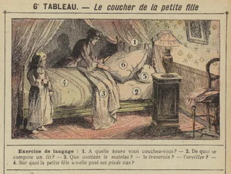 Le coucher de la petite fille