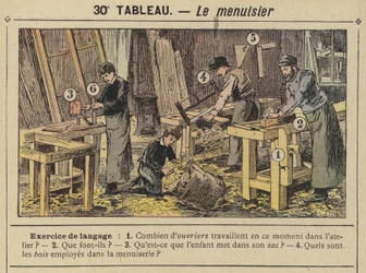 The Carpenter (colour litho)