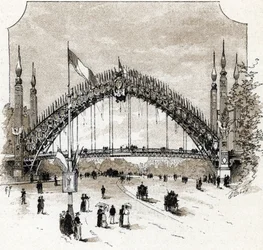 View of the Footbridge of Pont de l