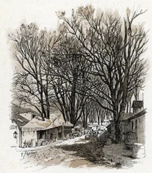 View of the warehouse of Rue Leopold in Bercy, Paris