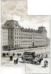 View of the police department on the Quai des Orfevres, Paris