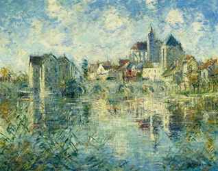 Moret-sur-Loing, the Bridge and the Church
