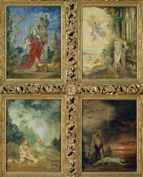 Humanity: from TtoB, Two Scenes Depicting The Silver Age Represented by Orpheus; Two Scenes Depicting The Iron Age Represented by Cain and Abel (mural) (detail)