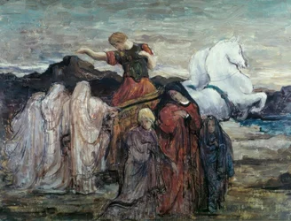 Phaethon and Three Women. Mythological Scene