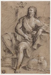 Saint John the Baptist or Christ the Good Shepherd