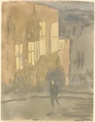 Street at Night, Meudon