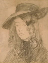 Winifred John in a Large Hat