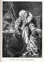 Elizabeth signing Mary