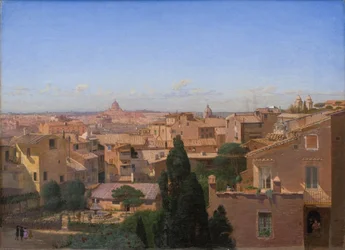 A View of Rome Seen from the Artist