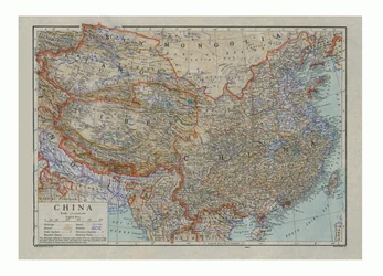 Map of China, c1910