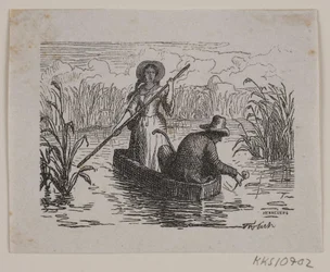 Illustration for T. A. Becker, "Ringen på Hastrup"
