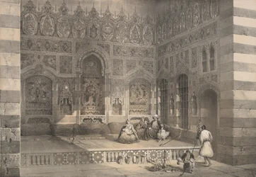 Un Iwân, Damascus, 1843