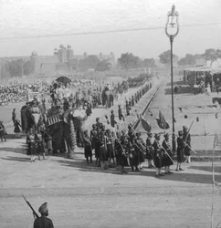 Maharajahs Rounding Jumma Muisjid, Delhi, India