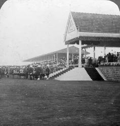 Queen Mary Presenting Prizes at a Military Tournament, Delhi, India