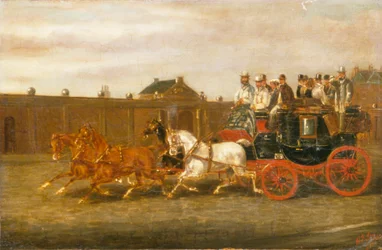 London to Brighton Coach on the Road