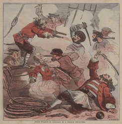 Peter Wilkins is captured by a French privateer