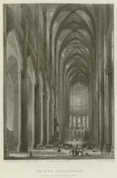Amiens Cathedral, View of the Nave, looking East