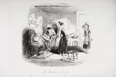 The Smallweed family, illustration from 