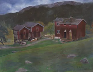 Farmyard at Åse in Telemarken, Norway