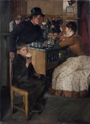 In the restaurant