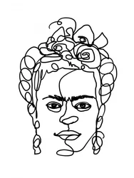 Strong Woman Line Art