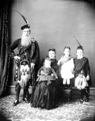 Either Donald and Harriet Mackay and Family or Charles Ross with His Wife, Catherine Toma, and Children