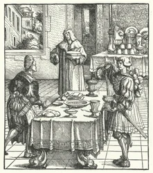 Archduke Maximilian of Austria learning the culinary arts