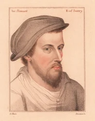 Henry Howard, Earl of Surrey, poet executed for treason (engraving)
