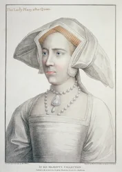 Portrait of The Lady Mary after Queen (1516-58) (engraved by Francesco Bartolozzi, 1796)