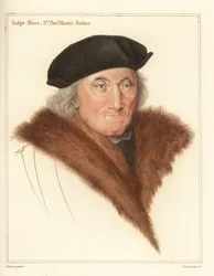 Sir John More, lawyer and judge (1451-1533) (engraving)