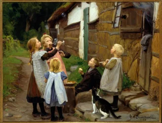 H. A. Brendekilde, Soap Bubbles