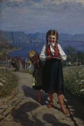 Two Sisters with Strawberries