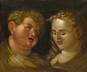 Male and Female Head, mid 16th century