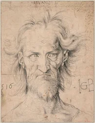 Head of a Bearded Old Man (Saturn)