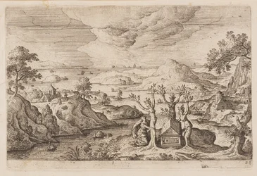 Plate 28, from Landscapes with Scenes from the Old and New Testament and Ovid’s Metamorphoses