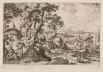 Plate 3, from Landscapes with Scenes from the Old and New Testament and Ovid