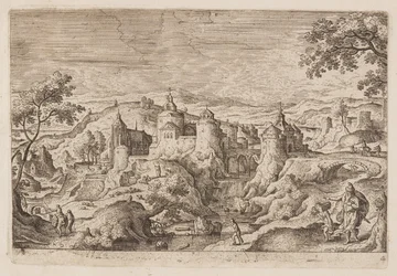 Plate 4, from Landscapes with Scenes from the Old and New Testament and Ovid’s Metamorphoses