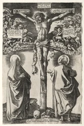 Christ on the Cross Between the Virgin and St. John