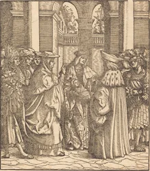 The Archbishop Blessing the Child after the Baptism