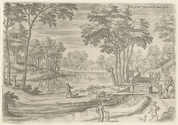 View of the Canal of Elsene (series title: Views from the Surroundings of Brussels)