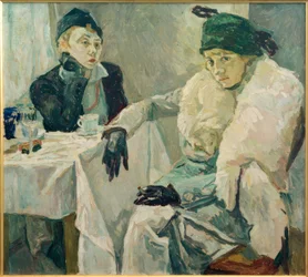 Two Ladies in a Café