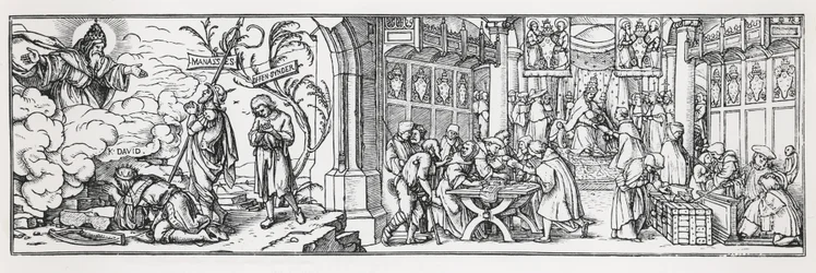 Anti-Catholic Caricature Denouncing the Corruption of the Pope