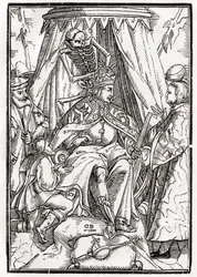 Death Comes for the Emperor, engraved by Georg Scharffenberg, from 