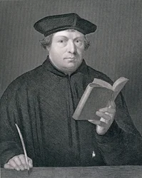 Martin Luther, engraved by W. Holl, from 