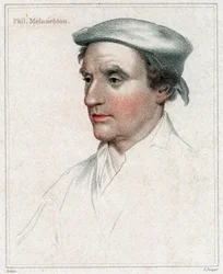 Philip Melancthon, engraved by E. Bocquet