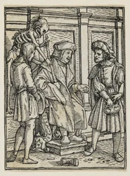 The Judge from Dance of Death (Lyons), 1538