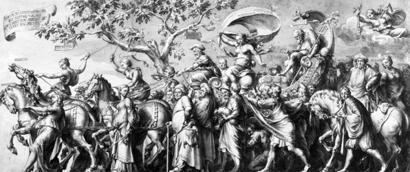 The Triumph of Riches, drawn by Jan de Bisschop, c.1650